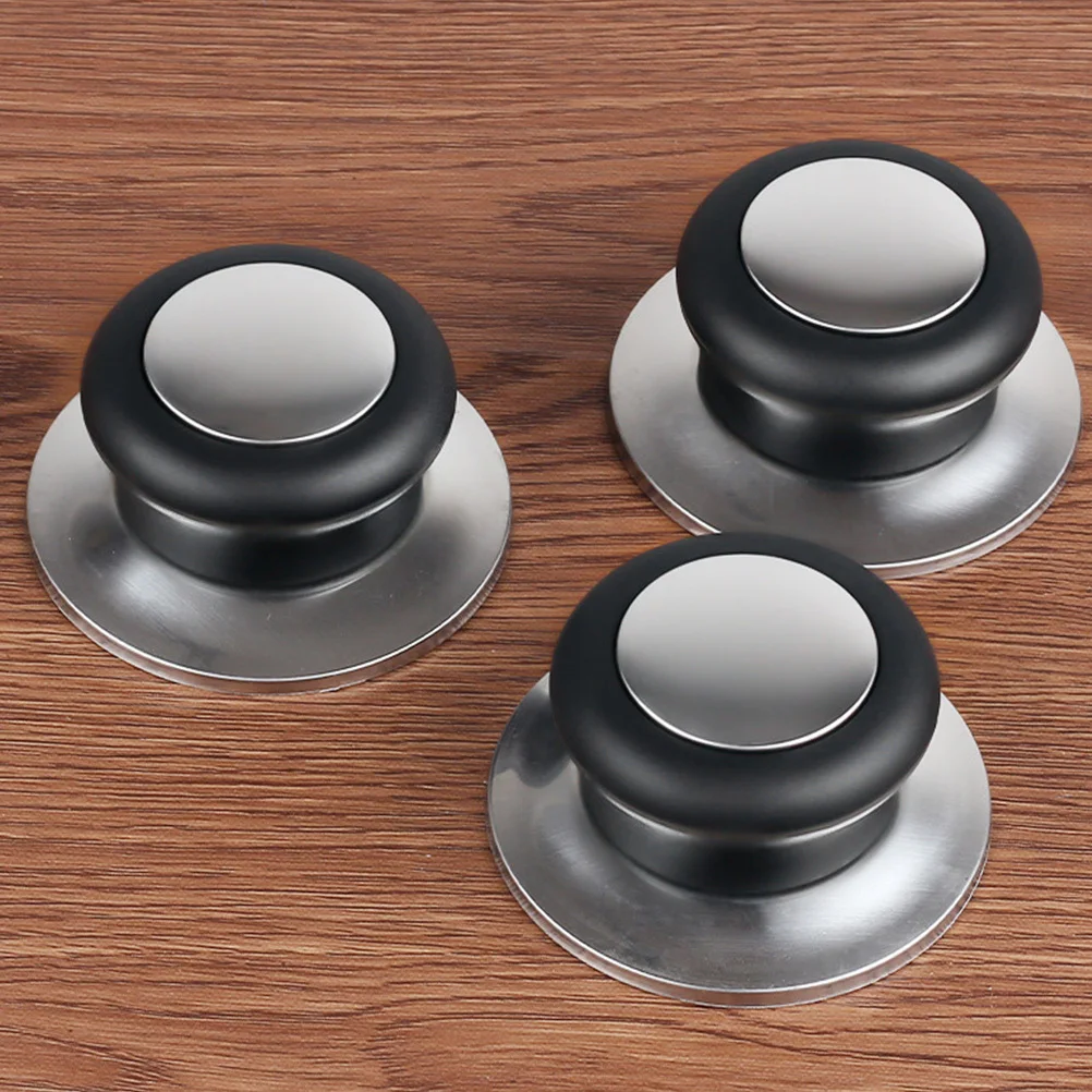

6pcs Stainless Steel Pot Lid Handles Replacement Anti-Scald Heat Resistant Pan Cover Handgrip Detachable Cookware Accessory