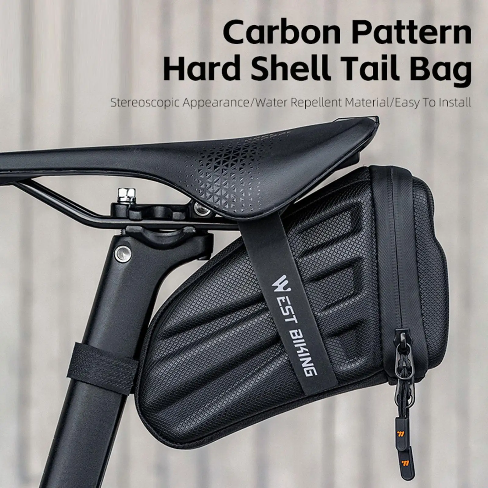 

Водонепроницаемая сумка-органайзер для велосипеда с жестким корпусом и светоотражающими полосами для аксессуаров и комфортной езды