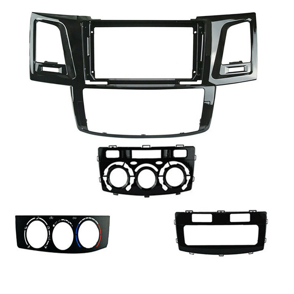 

Car 9 Inch Big Screen Fascia Adapter 2Din Dash Panel Frame Kit For Toyota Hilux Fortuner 2005-2014