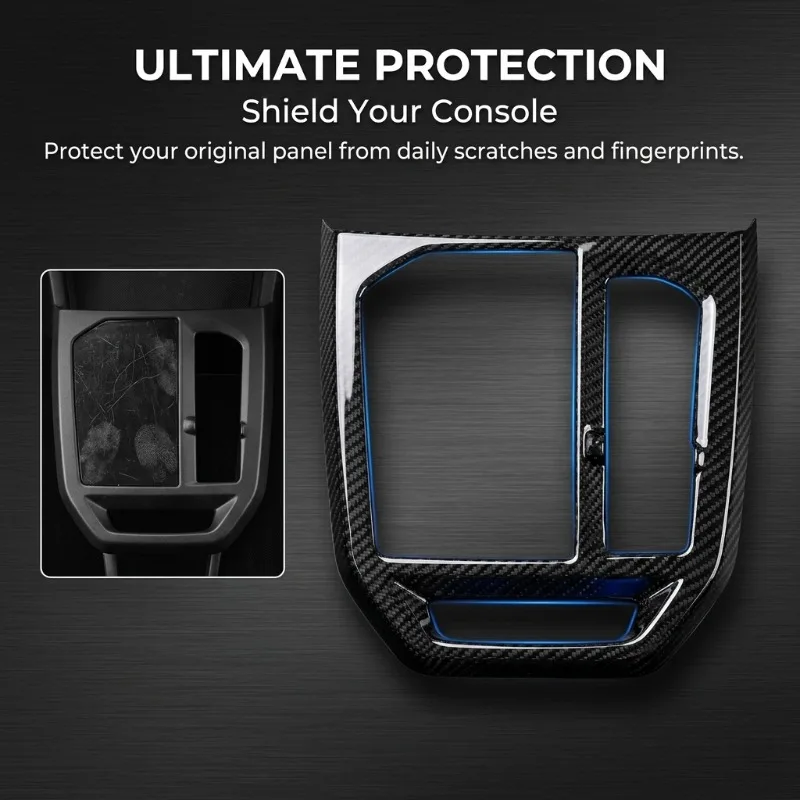 

For 22-24 BMW IX Real Carbon Fiber Car Gear Shift Panel Decorative Frame Cover Trim Interior Car Accessories