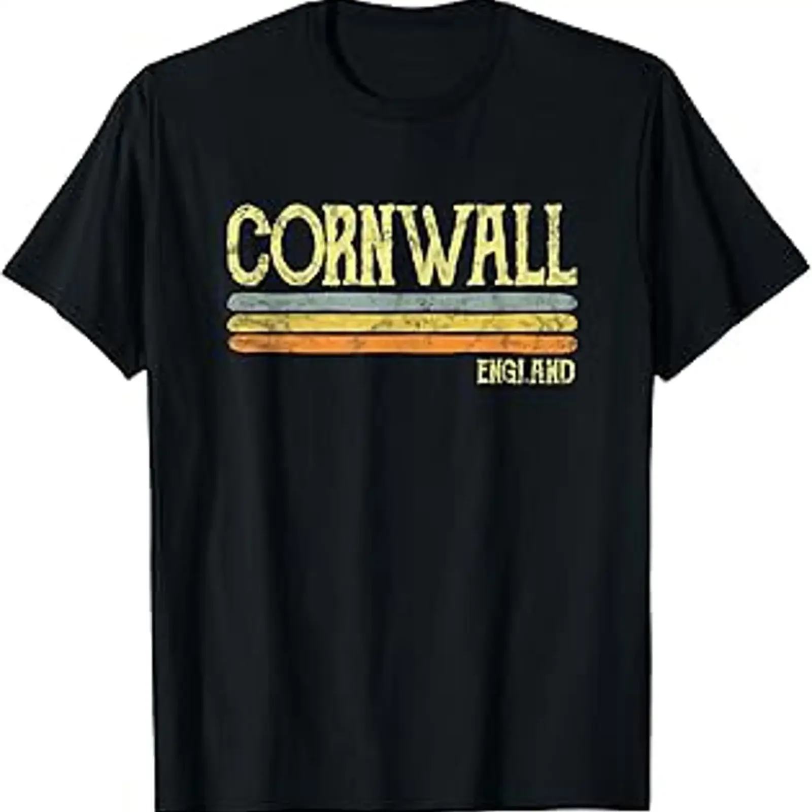Vintage Cornwall England Souvenir T Shirt vintage Washed Breathable Stretched Slightly Stylish Unisex streetwear Comfortable