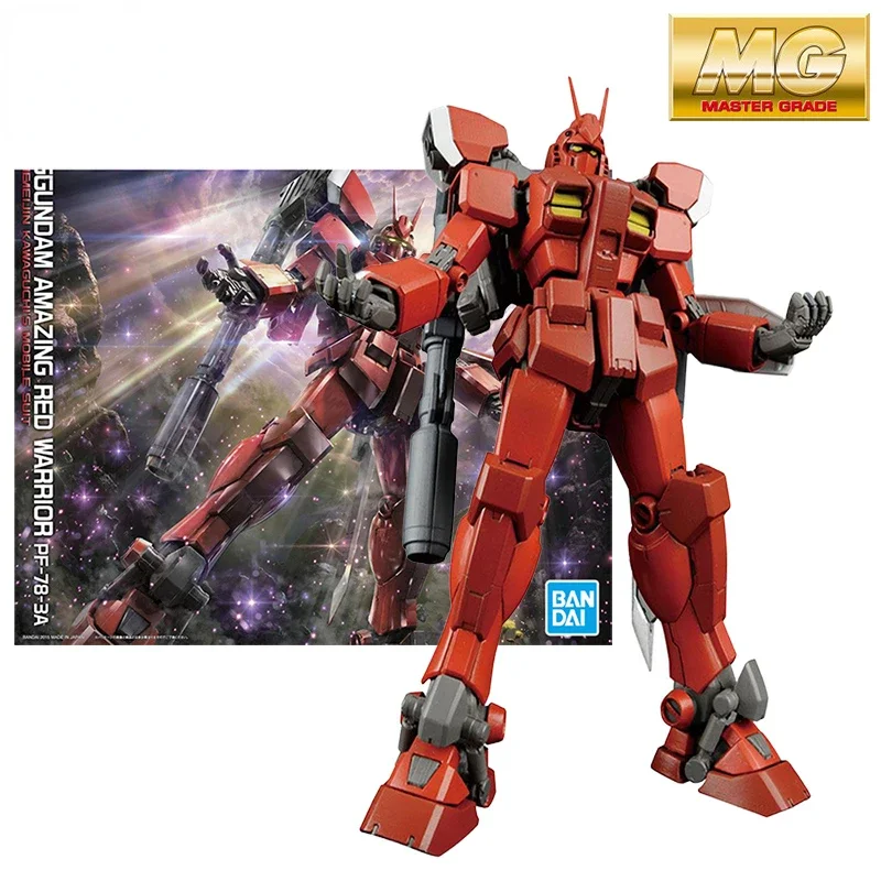 

BANDAI Original MG 1/100 PF-78-3A Gundam Amazing Red Warrior Perfect Gundam Ⅲ Anime Action Figures Assembled Model Toy Gift