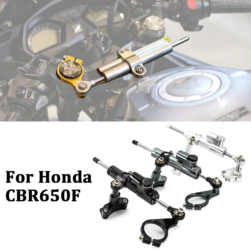 

Motorcycle Stabilizer Steering Damper Mounting Kit Bracket Support Safety Control For HONDA CBR650F CBR 650 F 2014-2019 2018