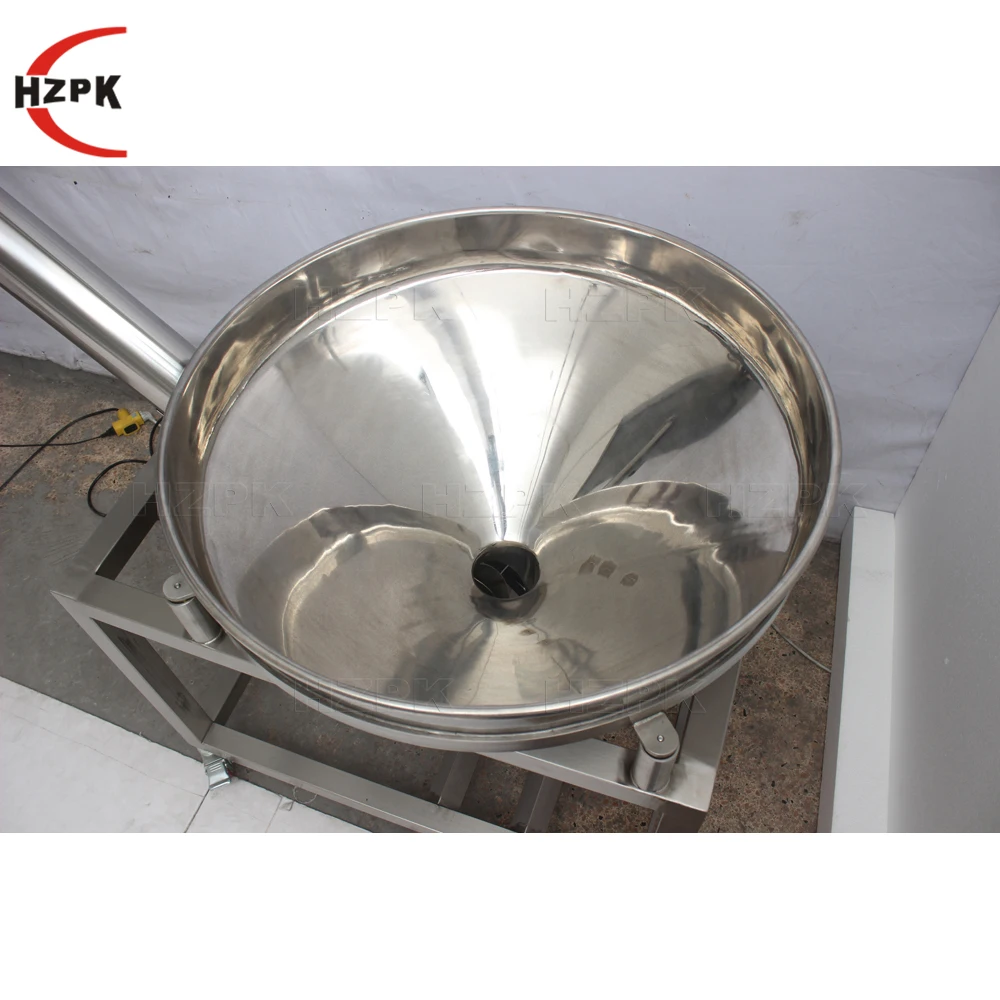 ناقل لولبي لتغذية مسحوق الفولاذ المقاوم للصدأ عالي السرعة