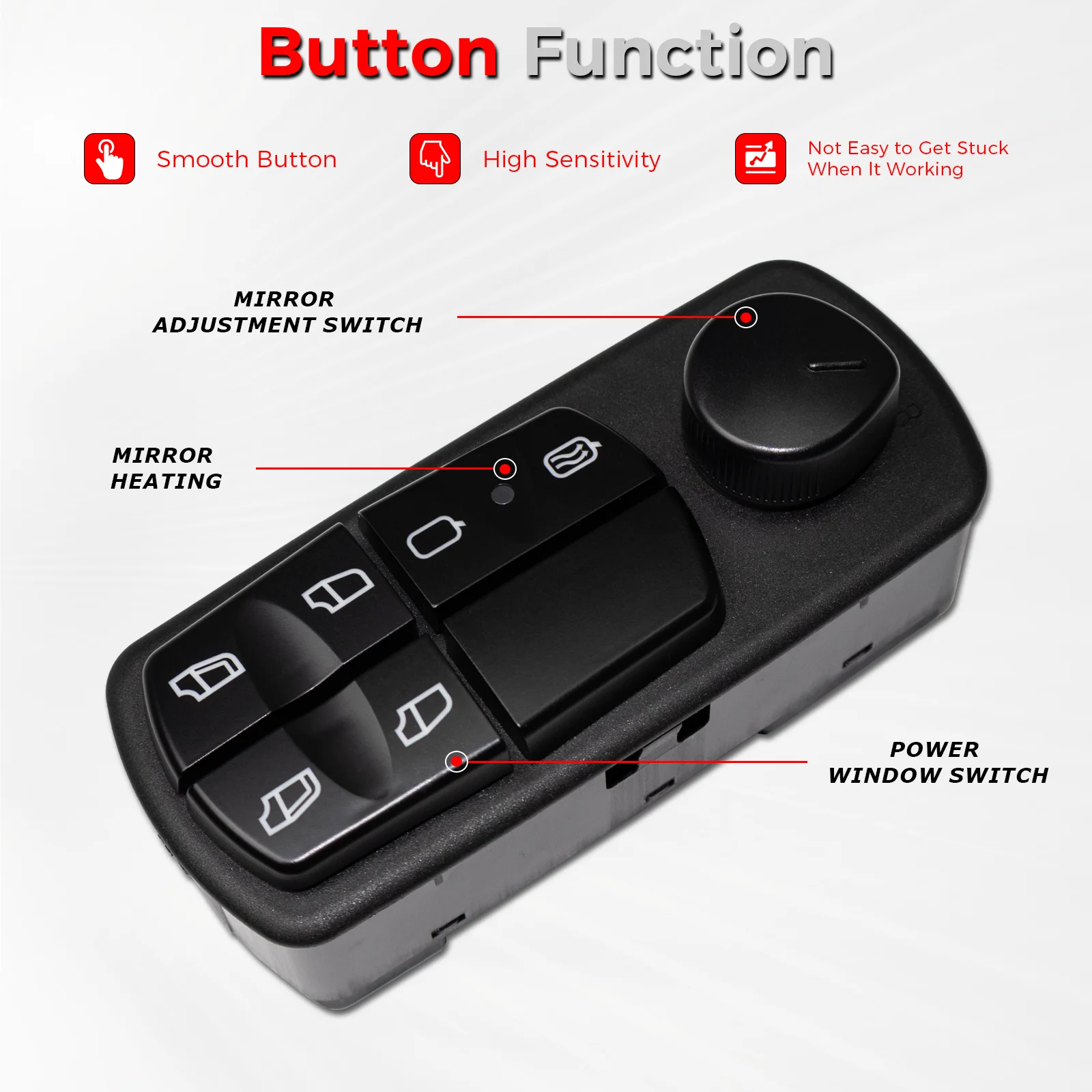 A0025455113 0025455113 A0045455113 Electric Power Master Window Switch High Quality Button For Mercedes-Benz Trucks Axor & Atego