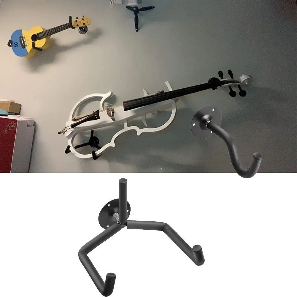 Acoustic Guitar Stand Wall Mount Hanger Hook Horizontal Guitar Neck Holder Bracket with Screw Set Guitarra Parts Accessories