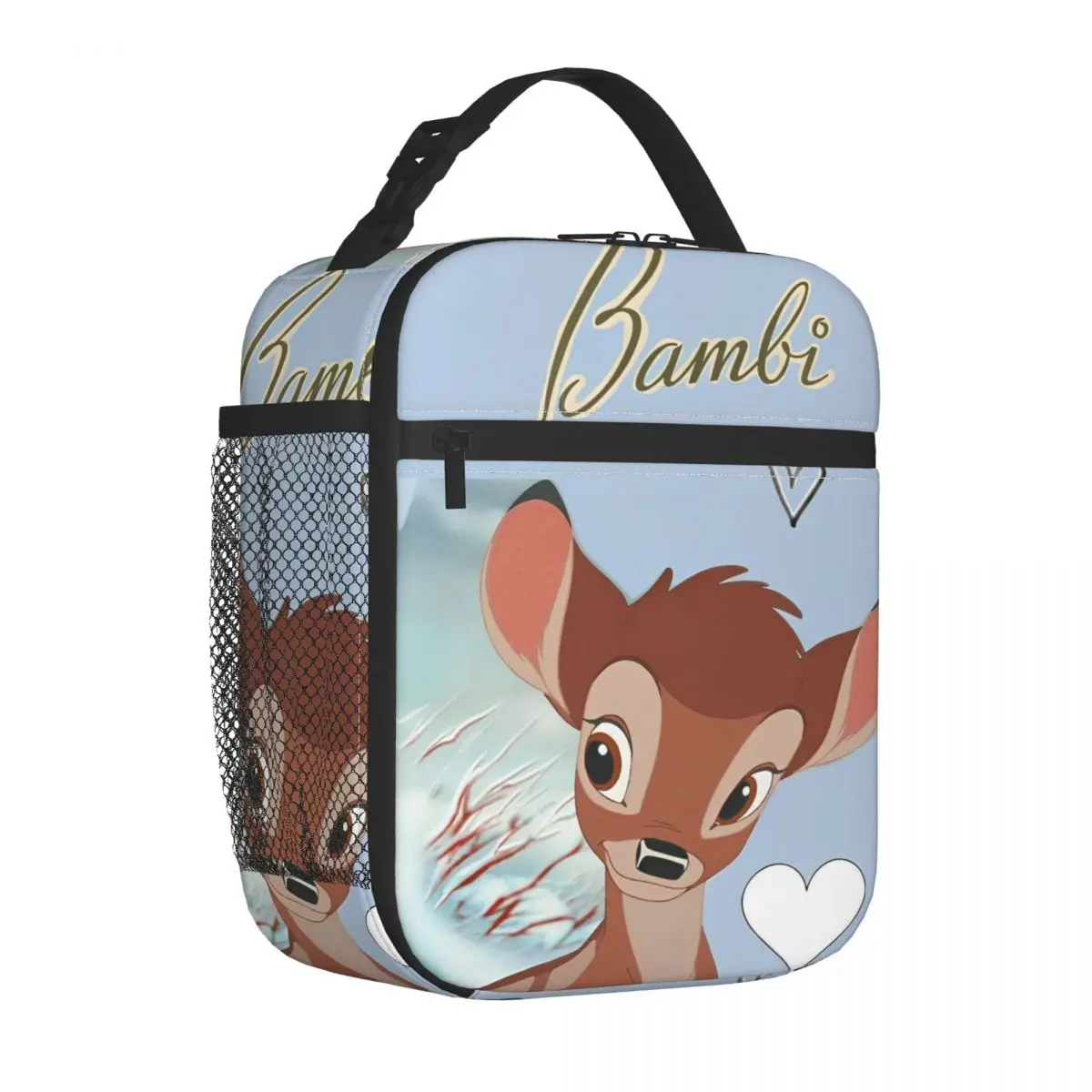 

Cute Cartoon Bambi Insulated Lunch Bags Cooler Bag Reusable Meal Container Leakproof Tote Lunch Box Girl Boy Work Picnic