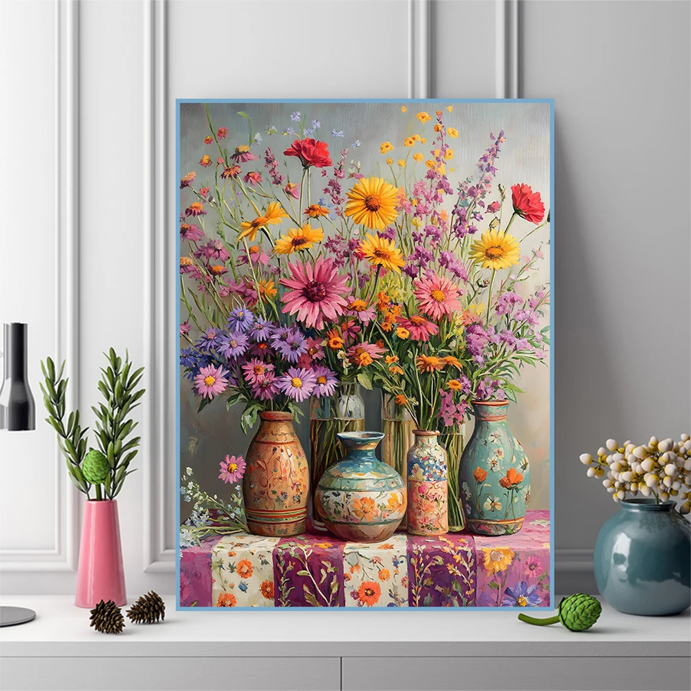 Momoart جديد وصول الماس التطري - مراجعة Embroidery Daisy Flower وسعره