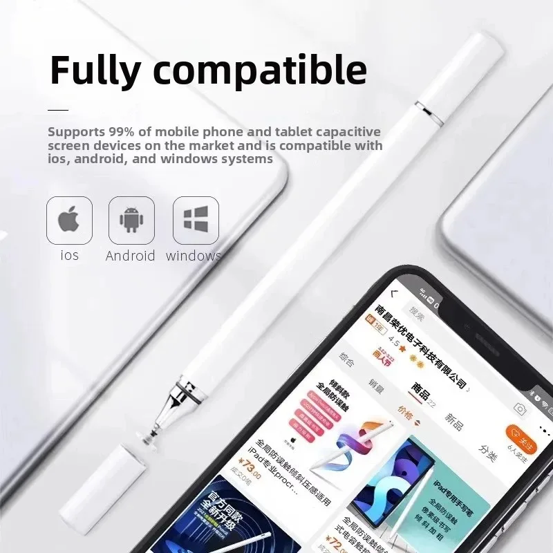 2 in 1 Stylus Pen Double-Ended Pen High Sensitivity for Apple IPAD HUAWEI XIAOMI Smartphone Tablet Laptops Mobile Screen