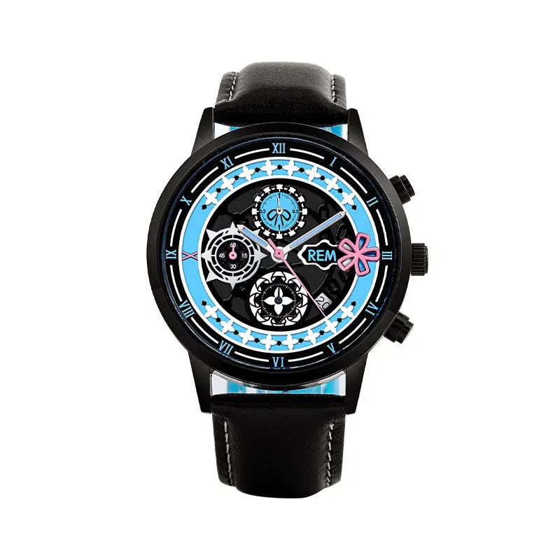 Rem Ram Emilia Cosplay Anime Quartz Watch Waterproof Cool Quartz Watch Decorative Fashion Gifts - view 2