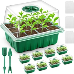 4/5/6PCS Plastic Nursery Pot 12 Hole Seedling Trays Plant Flower Grow Box Propagation Gardening Grow Starting Germination Box