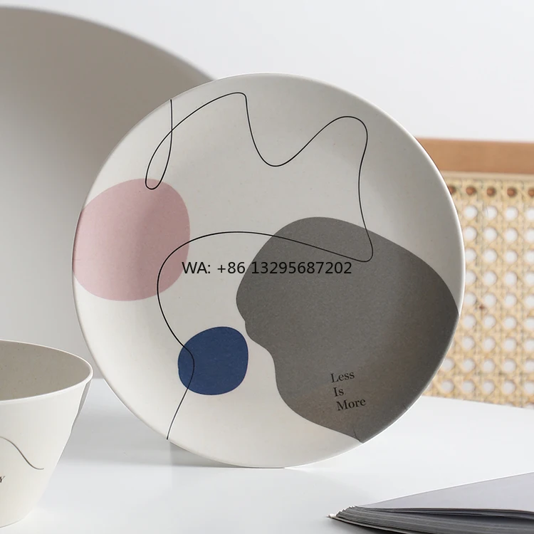 

Nordic Design Personalized Round Shape Modern Restaurant Ceramic Dinner Plates