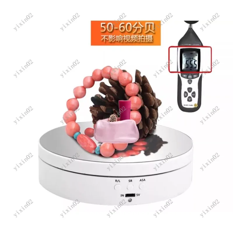 

360° Rotating Display Stand Automatic Electric Turntable for Jewelry Model Photography
