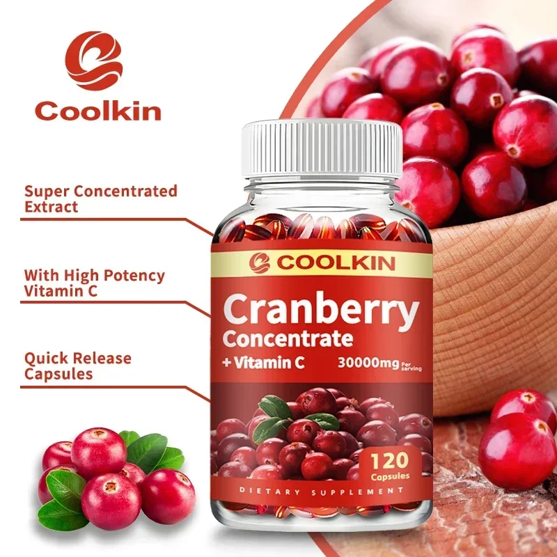 Cranberry-Suporta a Saúde do Trato Urinário, Saúde da Bexiga, Poderoso Antioxidante