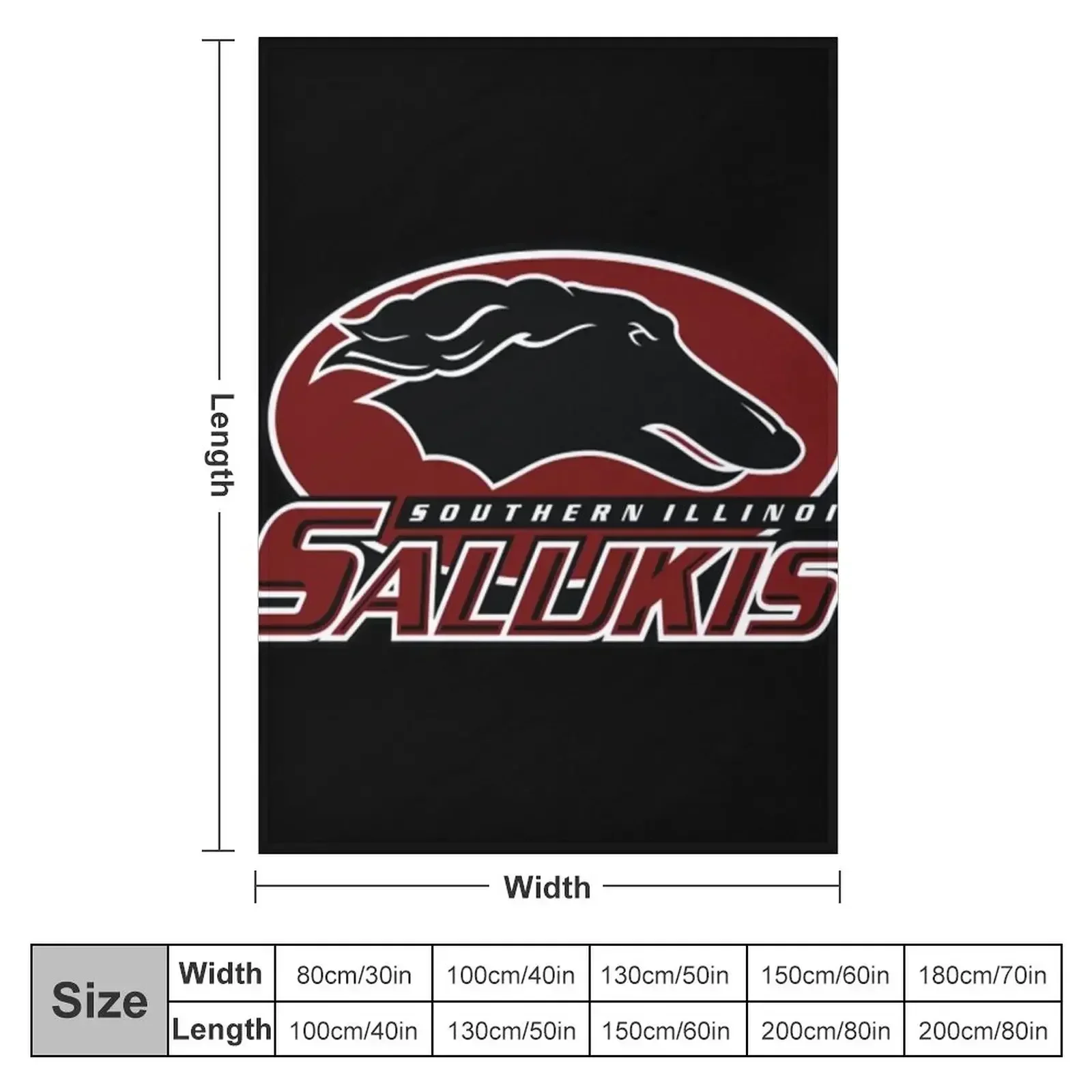 southern illinois salukis shirt Throw Blanket Weighted for winter Camping valentine gift ideas Blankets For Bed Moving Blankets