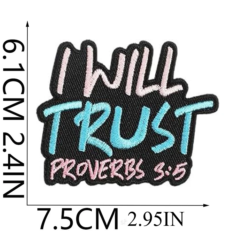 

1/10PCS Set Ephesians Embroidery Cloth Beloved Roman Patch Sticker Embroideried Label English Alphabet Ironing Bag/hat/cloth