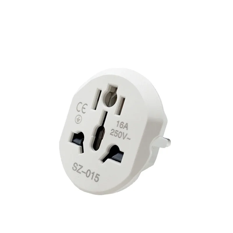 Universal Travel Adapter Converter 16A 250V EU Plug with 2 round Sockets for Korea AU US UK CN to EU KR High Quality Wall Socket