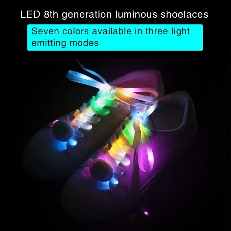 Colorful LED Shoelaces Glow Lighting Shoe Laces