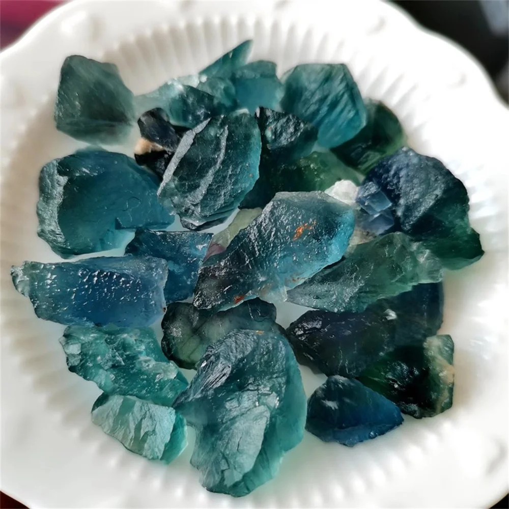 Natural Raw Rainbow Fluorite Crystals Rough Stones Mineral Healing Crystals Gemstones Specimens Collectible Gemstone