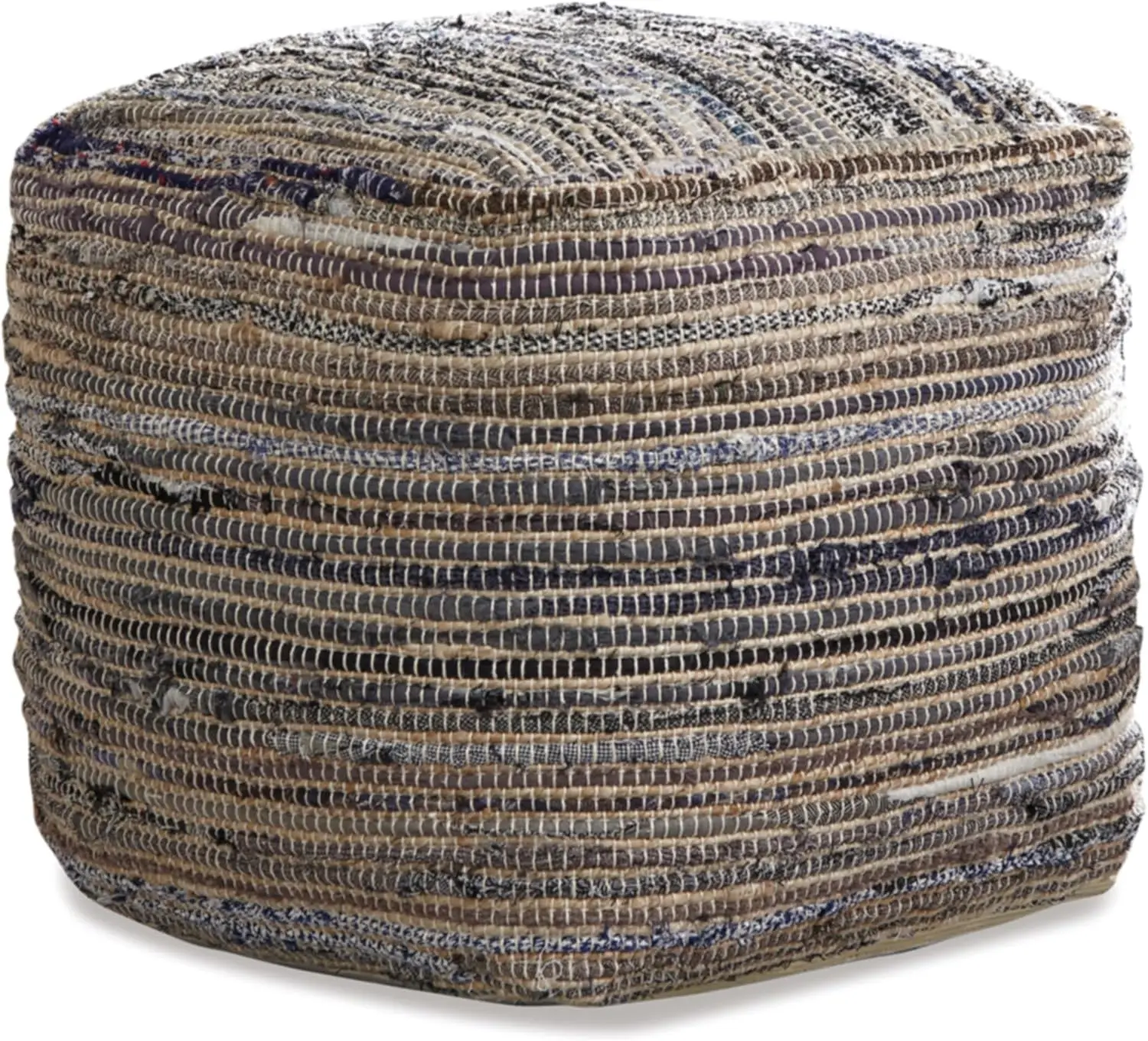 

Absalom Hemp Pouf, 16 x 16 Inches, Multicolored