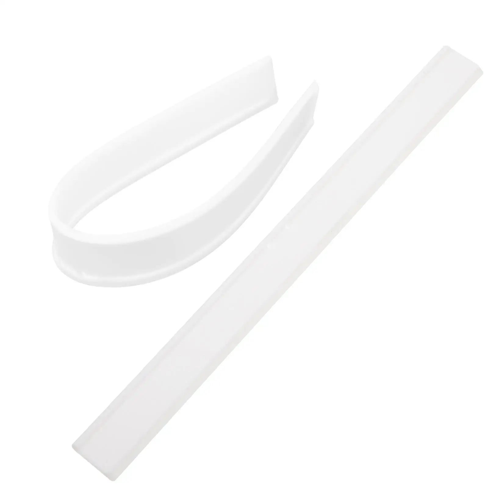 Durable Silicone Rubber Squeegee Replacement Strips Flexible Window Cleaning Wiper Blades Shower Refill Glass Cleaning Tool