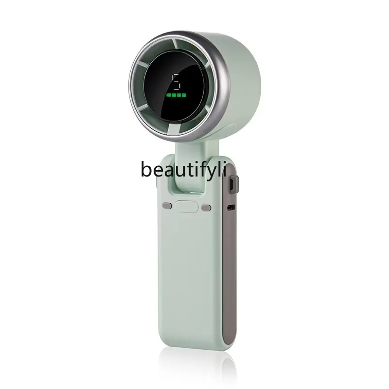 

High-end handheld mini fan, folding, high-speed, neck fan, desktop electric fan