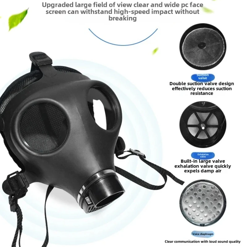 HG-700 Self-Defense Equipment, Full Mask, Secondary K-type Filter Tank, Gas Mask