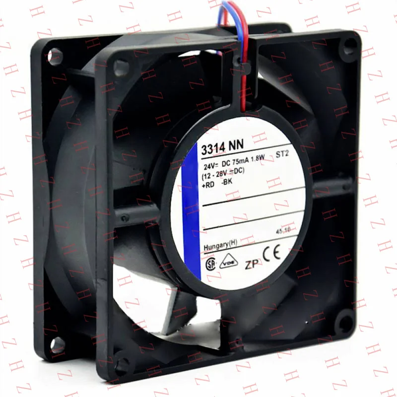 

P+ 24V 2.4W 75mA 90*90*32MM Cooling Fan 2650RPM For 3314NN 2-wire