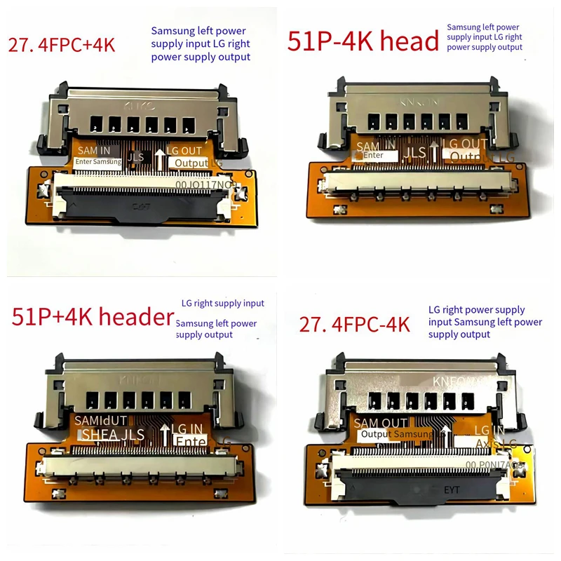 LVDS 51P FHD FPC to LCD Signal Transfer board Adapter LCD Line Interface Conversion Power Conversion Board For Samsung to LG