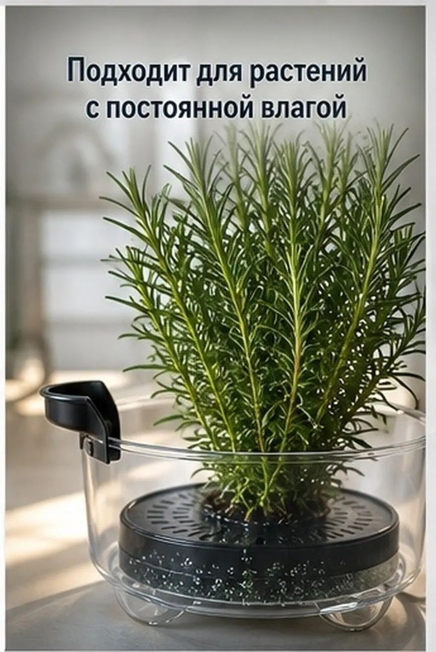 Clear Deep Plastic Planter Saucer Tray for Plants Heavy Duty Water Catcher Elevated Pot Base Self Watering Tray for Rosemary