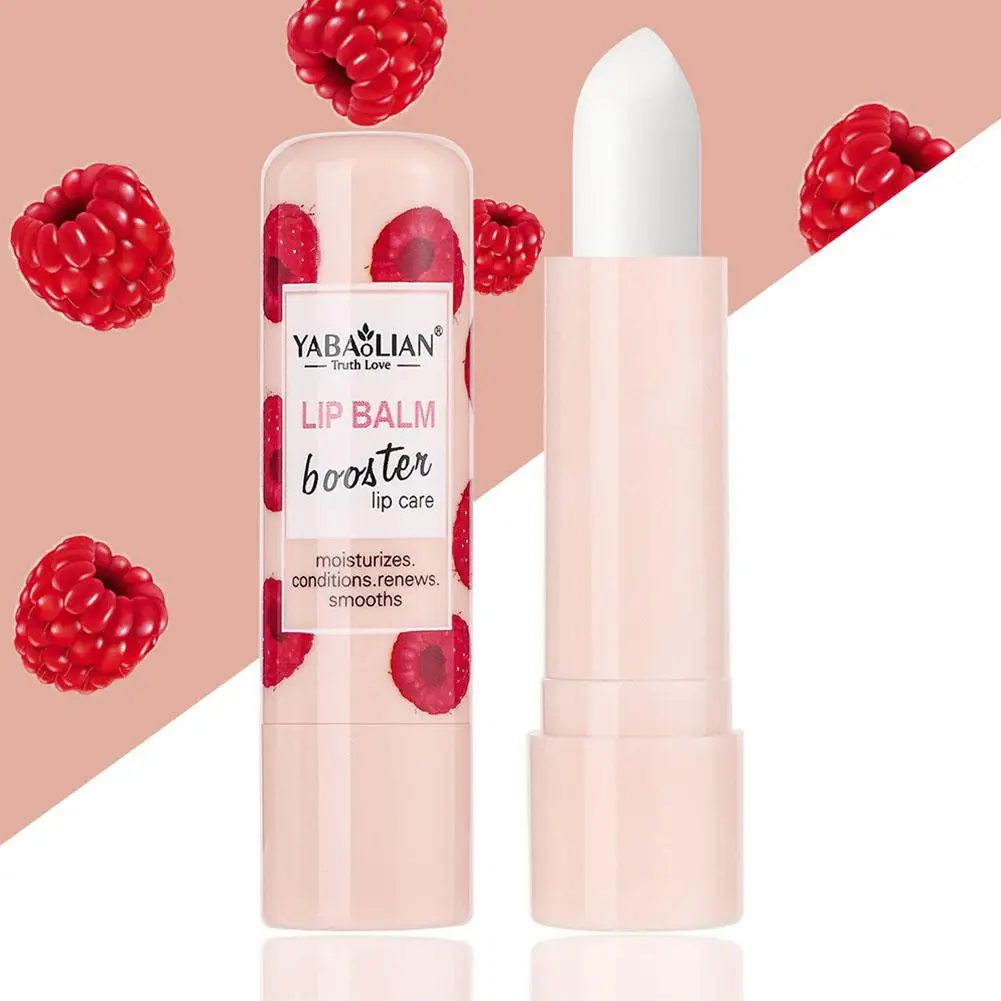 Neues Make-up feuchtigkeit spendend farbloser Lippen balsam natürlicher Glanz verschönern Make-up Lippe niedlichen Lippenstift Gesicht Pflanze Frucht kugel g1q1