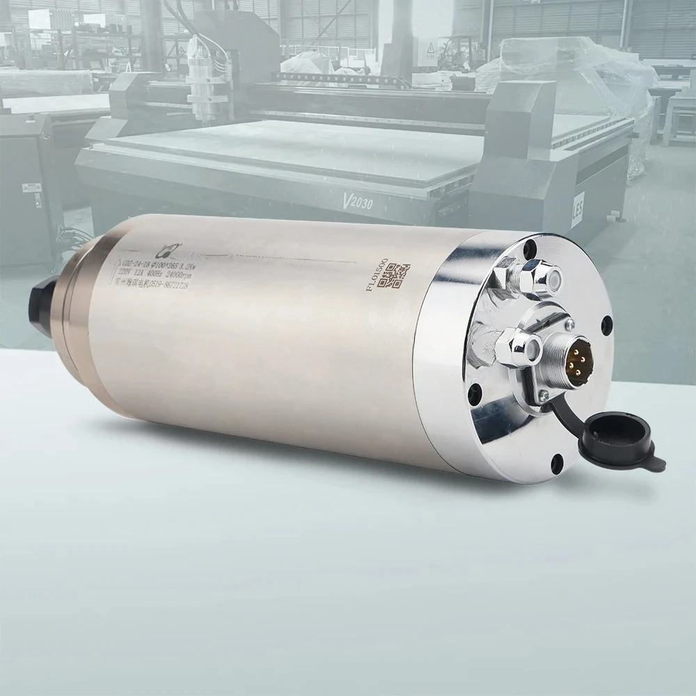 1.5KW GDZ-19 Spindle ER11 220V 4 24000rpm Water Cooling Motor Dia Φ80x268mm For CNC Router Wood Machines
