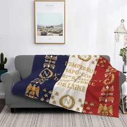 Napoleonic French 85th Regimental Flag REMASTERED Blanket Warm Fleece Soft Flannel Throw Blankets for Bed Couch Home Decor Gifts