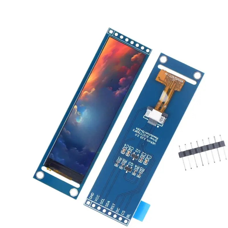 1 Set 76*284 Module LCD Full View SPI Color Screen 2.25-inch TFT LCD ST7789 Small Screen DIY Accessories