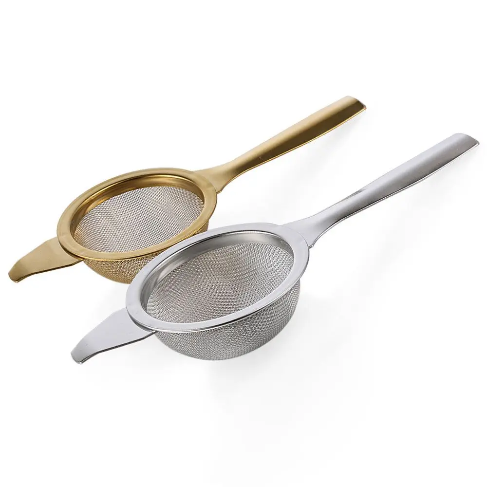1 zestaw filtrów do drobnego sitka do herbaty Kongfu durszlak siatkowy ze stali nierdzewnej zaparzacz do czajniczka wielokrotnego użytku z uchwytem zaparzacz do czajniczka wielokrotnego użytku