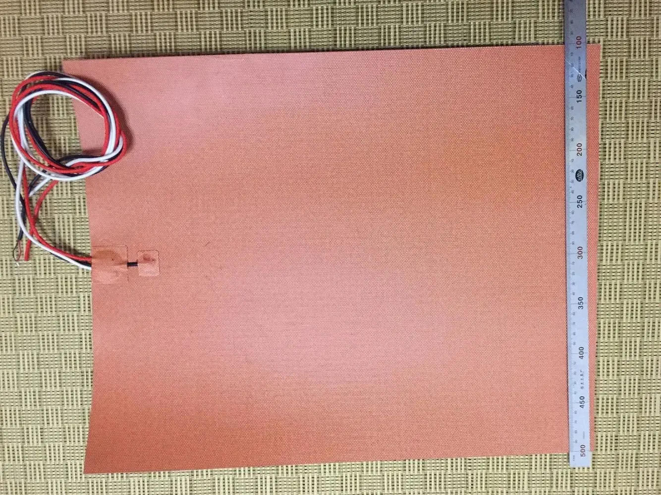 Calentador de silicona para impresora 3D, termistor de 1600W y 220V con NTC 100K, megapíxeles enormes, placa de calentamiento grande, 400x500mm