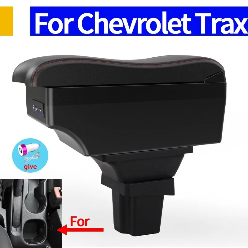 

For Chevrolet Trax car Armrest Box For Chevrolet Trax Tracker Arm Car Storage Box Accessories 2015 2016 2017 2018 2019