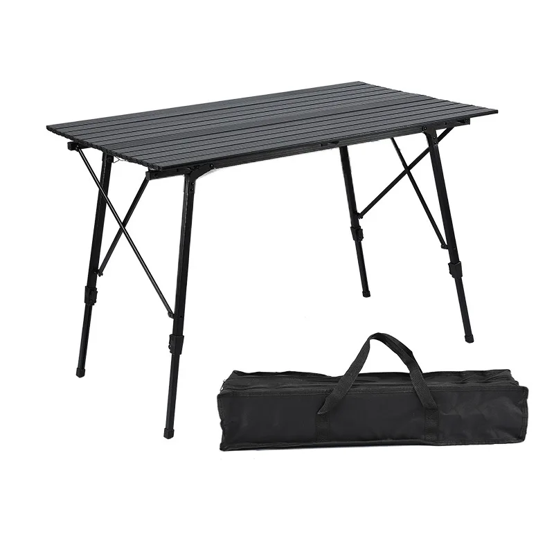 

Outdoor folding table, portable liftable folding egg roll table multi-functional camping stall camping