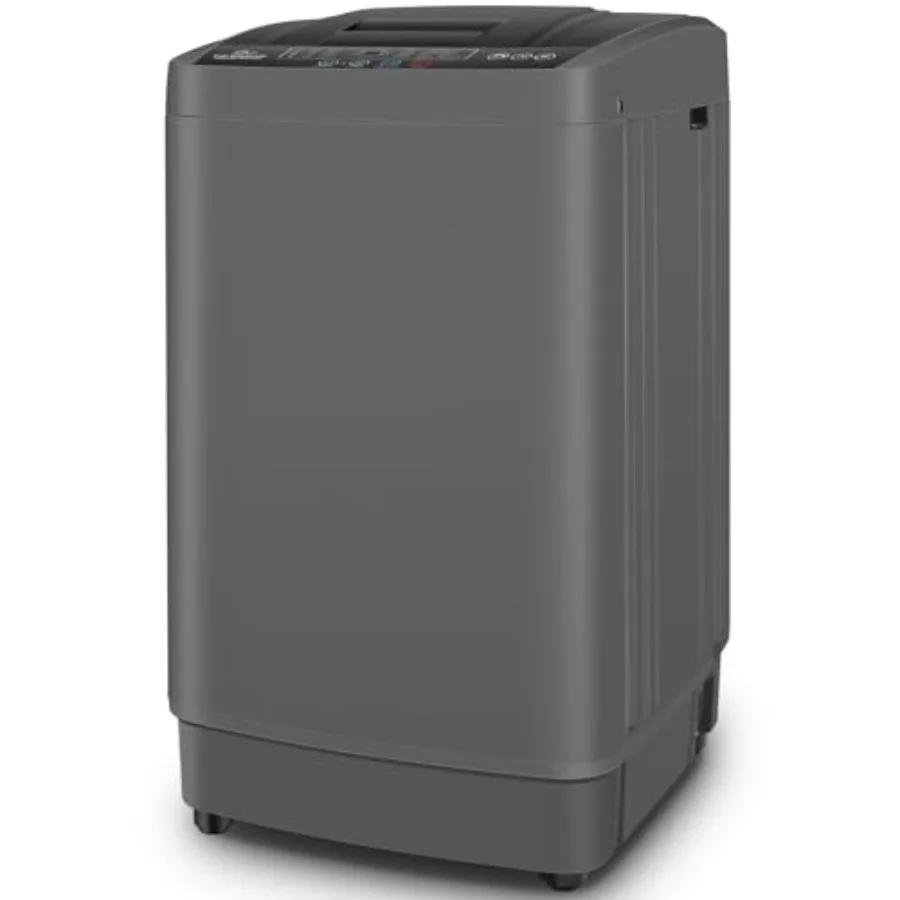 

Compact Portable Washing Machine 17.8Lbs with Drain Pump for Apartment Home Dorms RV 2.4 Cu.ft Capacity 10 Wash Programs 8 Wate