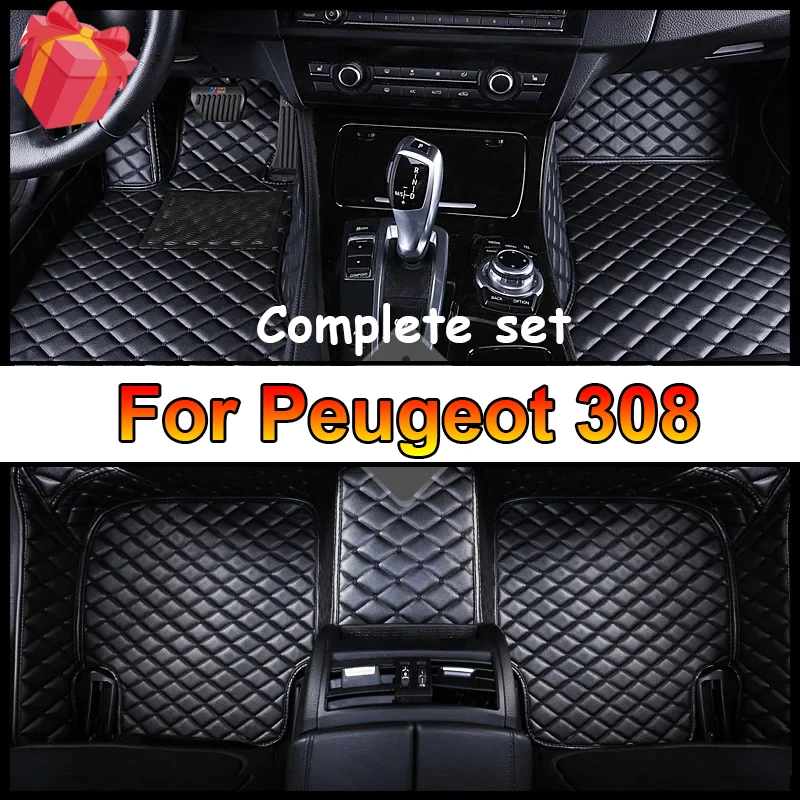 

Custom Car Floor Mats For Peugeot 308 Auto Carpets Foot Coche Accessorie