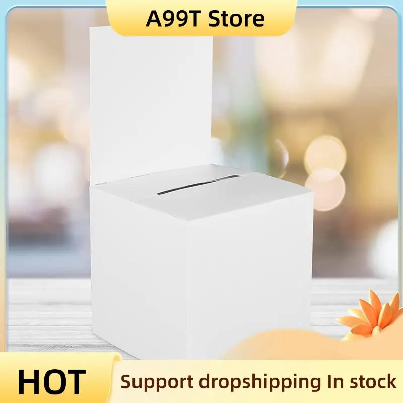

A99T 24 Pcs Sweepstakes Ballot Box Ballot Box Donation Box For Fundraising, Cardboard Box With Slots, 6 X 6 X 6 Inches