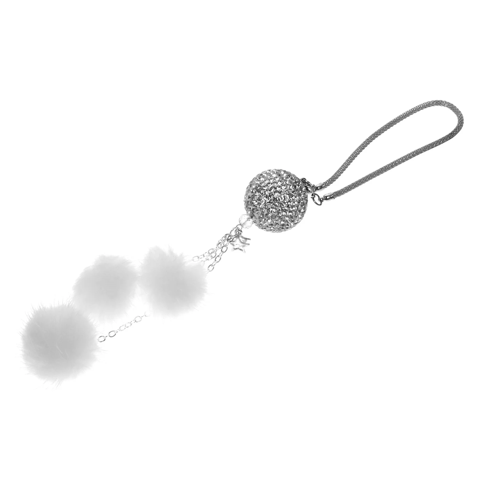 

1Pcs Rearview Mirror Pendant Rhinestone Ball Car Interior Hanging Ornament Decorative Car Hanging Accessory Rearview Adornment