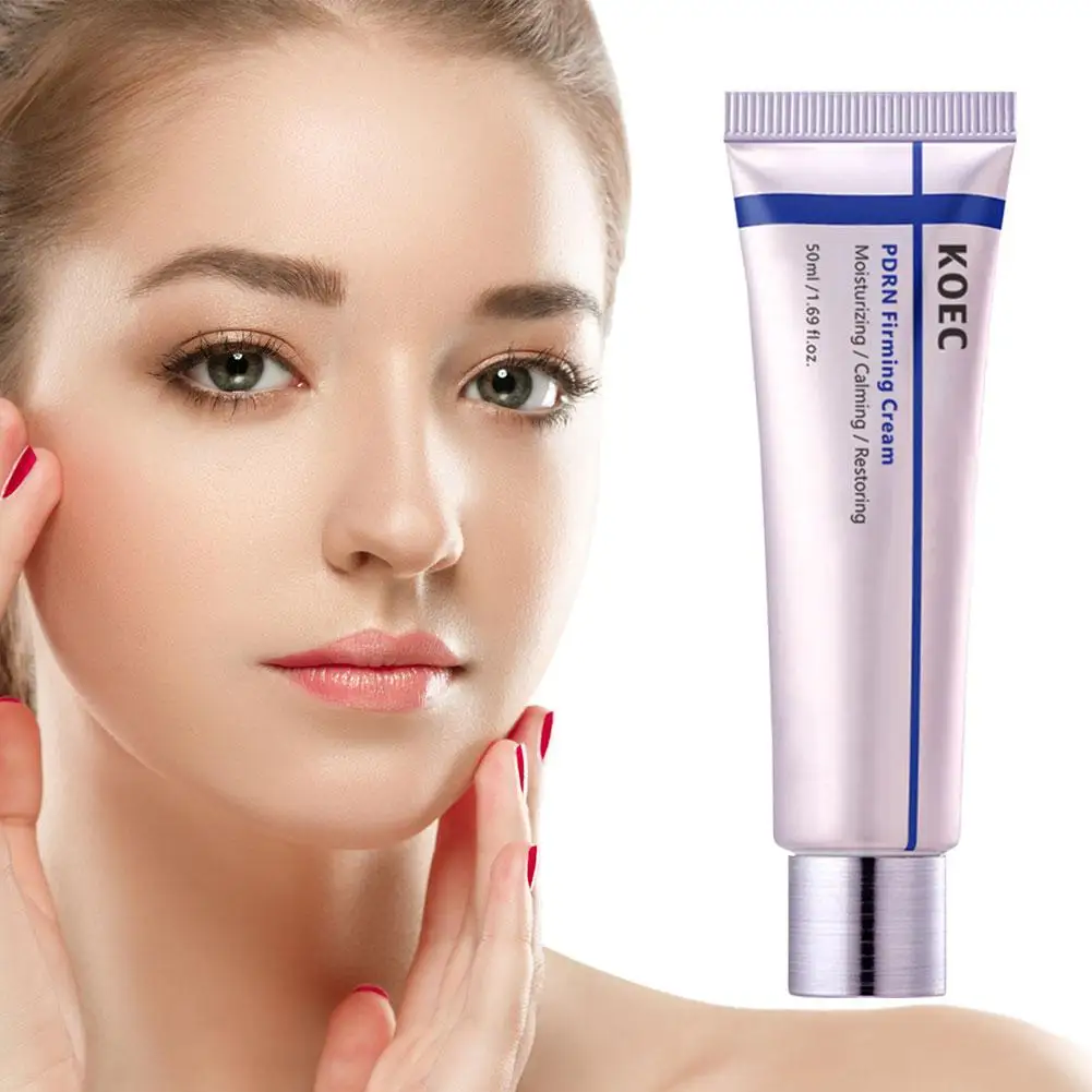 Crema Reafirmante Coreana PDRN con Complejo de Centella Asiática, Crema Facial para Piel Sensible, Hidratante y Reparadora, Cuidado Facial