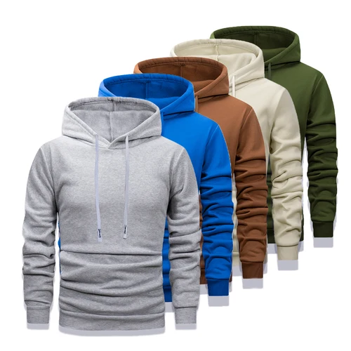 Sudaderas con capucha deportivas de Color sólido para primavera y otoño, sudaderas de lana para hombres y mujeres, jerséis de moda, sudaderas con capucha para parejas