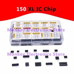 150pcs Integrated IC Circuits Chips Boxed PC817 ICL7660 NE555 LM358 JRC4558 LM393 LM339 Repair Appliances Send Clip Send Adapter