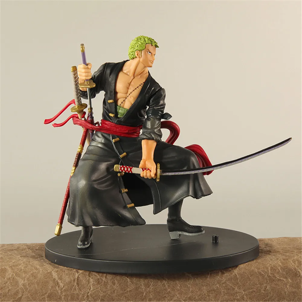 Anime One Piece Roronoa Zoro Thanh Kiếm Katana Vũ Khí Nhựa PVC Zoro Thanh Kiếm Lưỡi Dao Bộ Sưu Tập Mô Hình Đồ Chơi Trẻ Em Quà Tặng