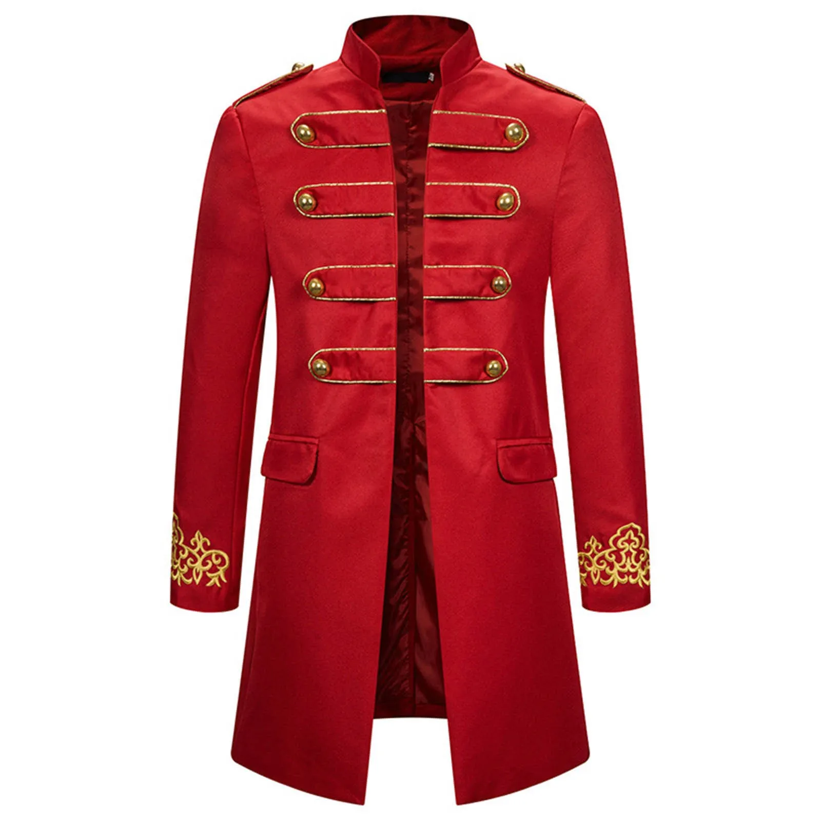 Victoria Steampunk Trench Coat For Mens Casual Slim Fit Hoodie Outwear Vintage Medieval Jacket Blouse Male Cosplay Costume