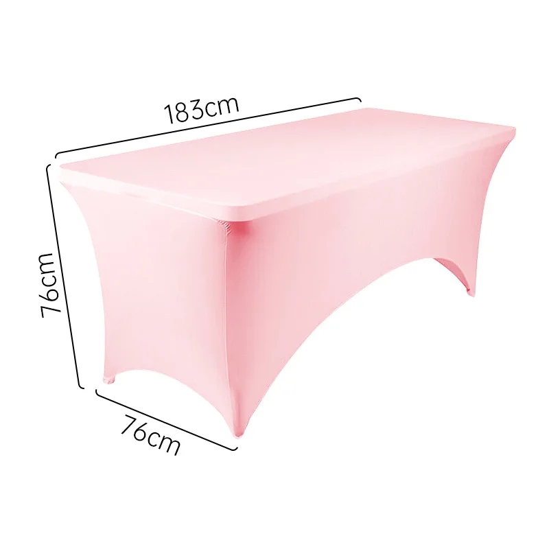 Spandex Tablecloth Tight Fitted Washable and Wrinkle Resistant Stretch Rectangular Patio Table Cover For Event Wedding Parties