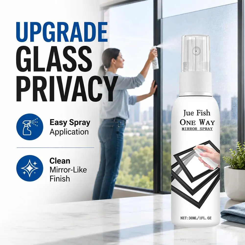 One Way Privacy Glass Spray Anti Peeping Window Film Mirror Effect Insulation UV Blocking Home Car Security Protection Coat - view 3