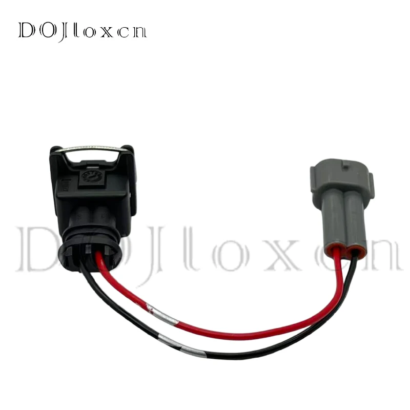 1 Set Car Fuel Injector Adapters Harness Connector For Denso to EV1 Jetronic Male Female Convert Wired Adapters Harness